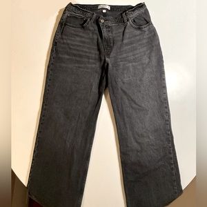 Abercrombie&Fitch Curve Love Black High Rise 90s Relaxed Jean Waistband (14/32)